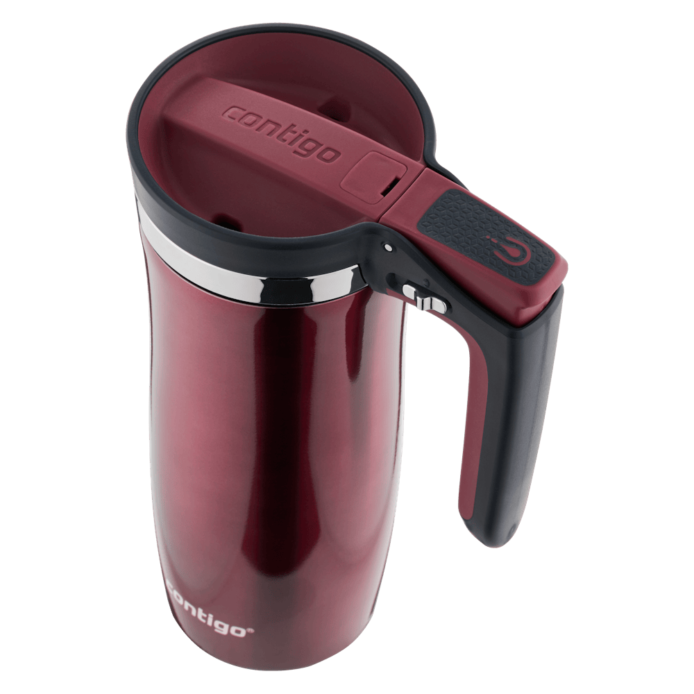 Contigo® Handled Stainless Steel Travel Mug with Easy-Clean AUTOSEAL® Lid, 16oz - Spiced Wine