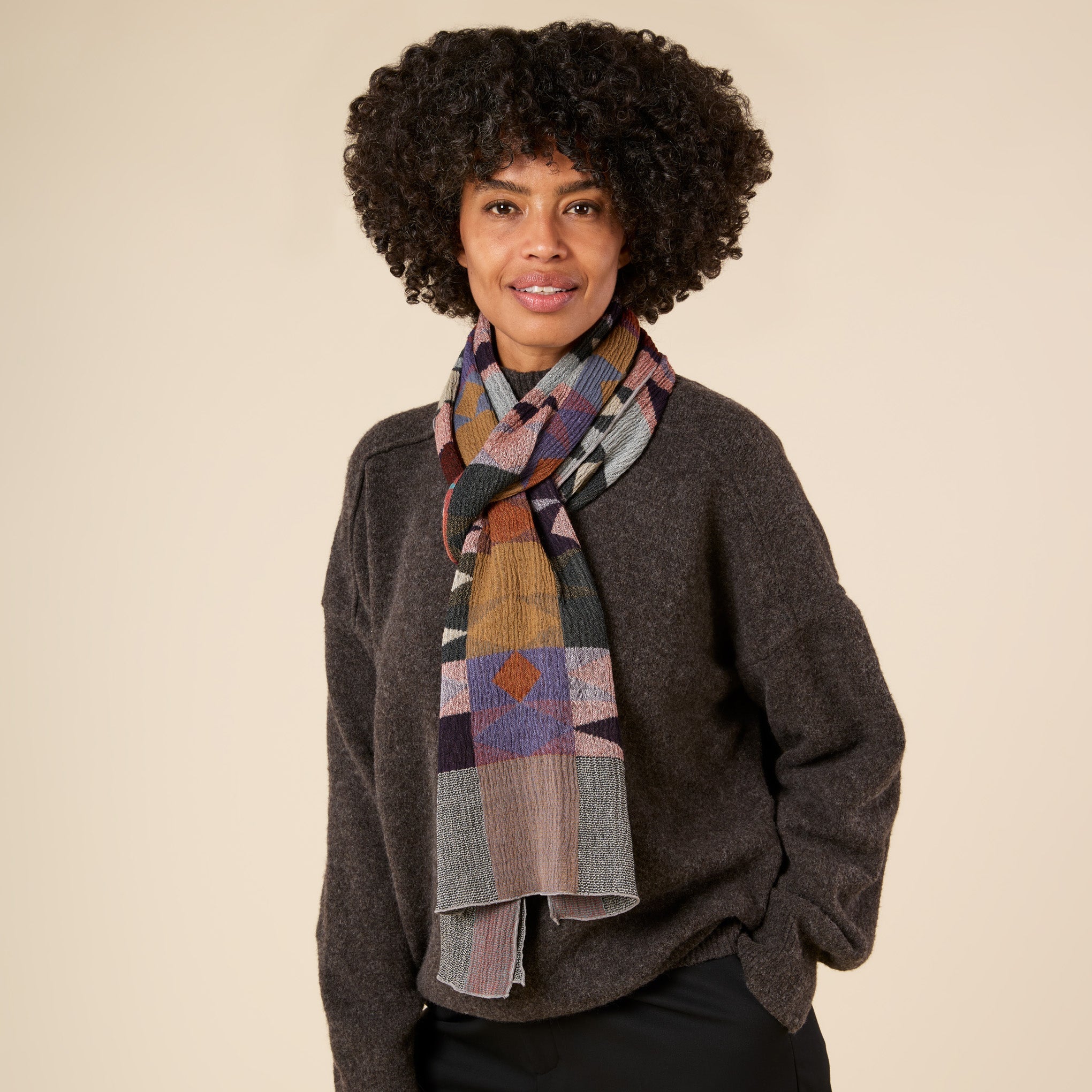 Nuno Cut Glass Wool Scarf