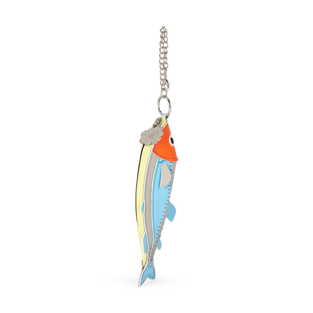 Fish Zip Pouch - Blue/ Orange