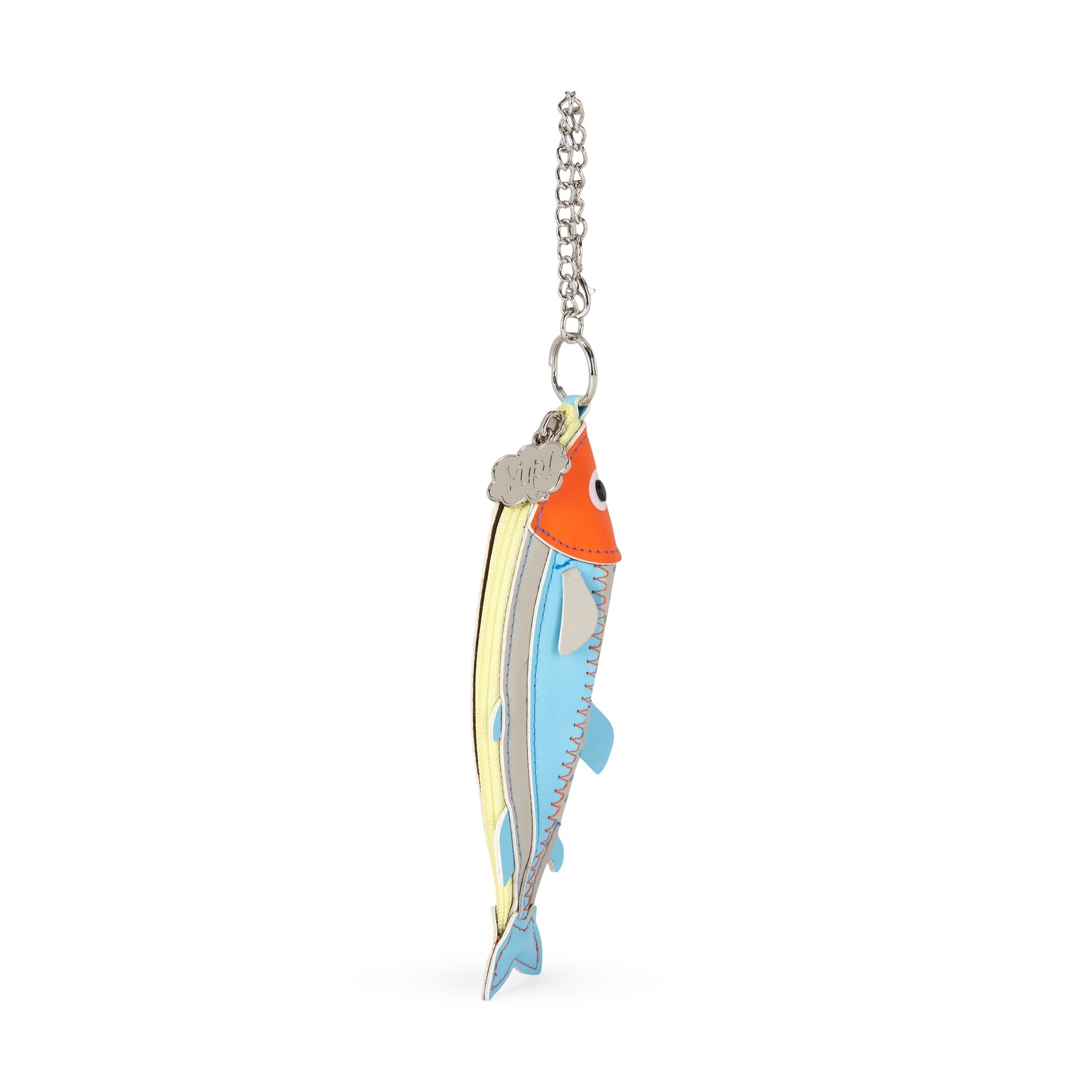 Fish Zip Pouch - Blue/ Orange