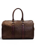 Espresso Ostrich Duffle Bag