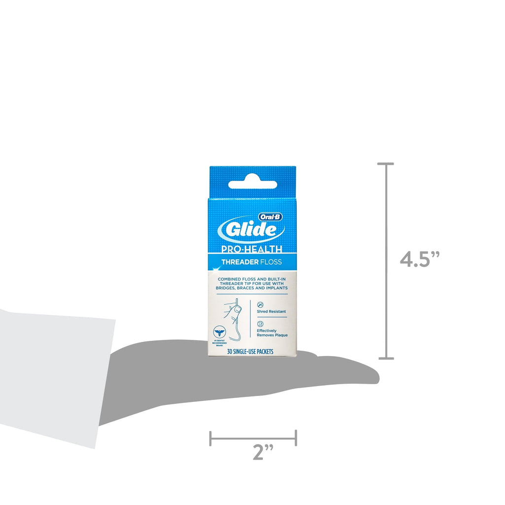 Floss, Glide Pro-Health Dental Floss Threader for Braces and Dental Work, 30 Count