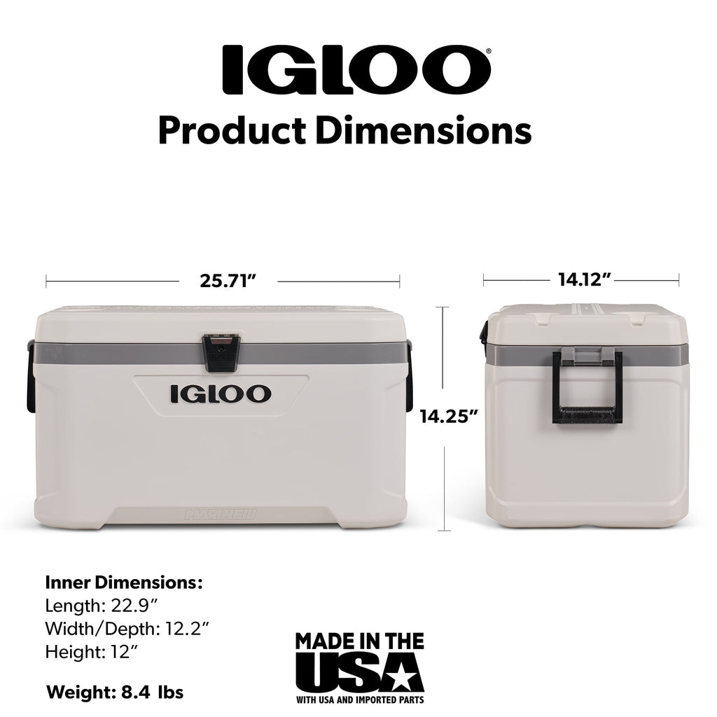 70 Qt Latitude Marine Ultra, White and Moonscape