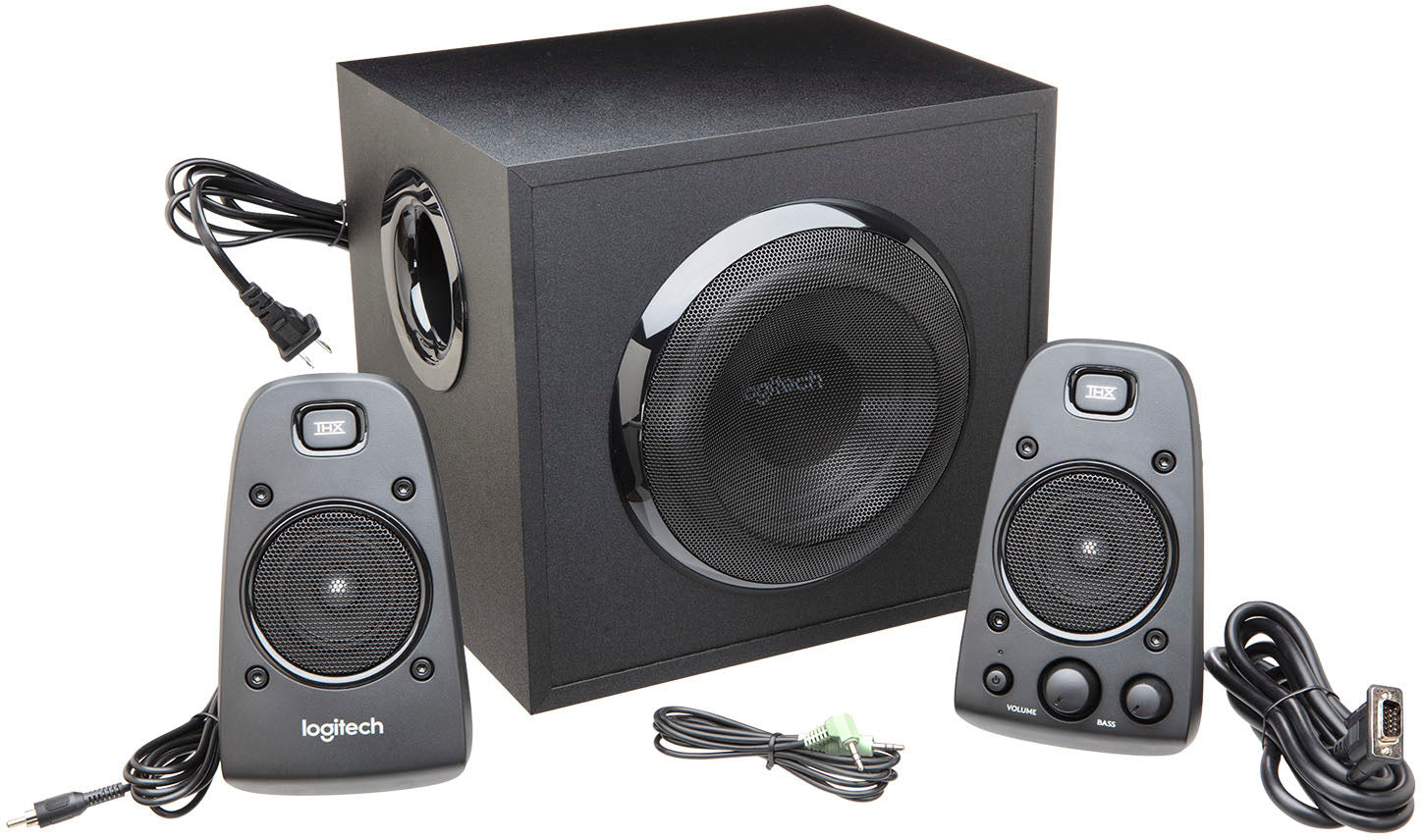 Logitech – Z623 2.1 Speaker System (3 Piece) – Black