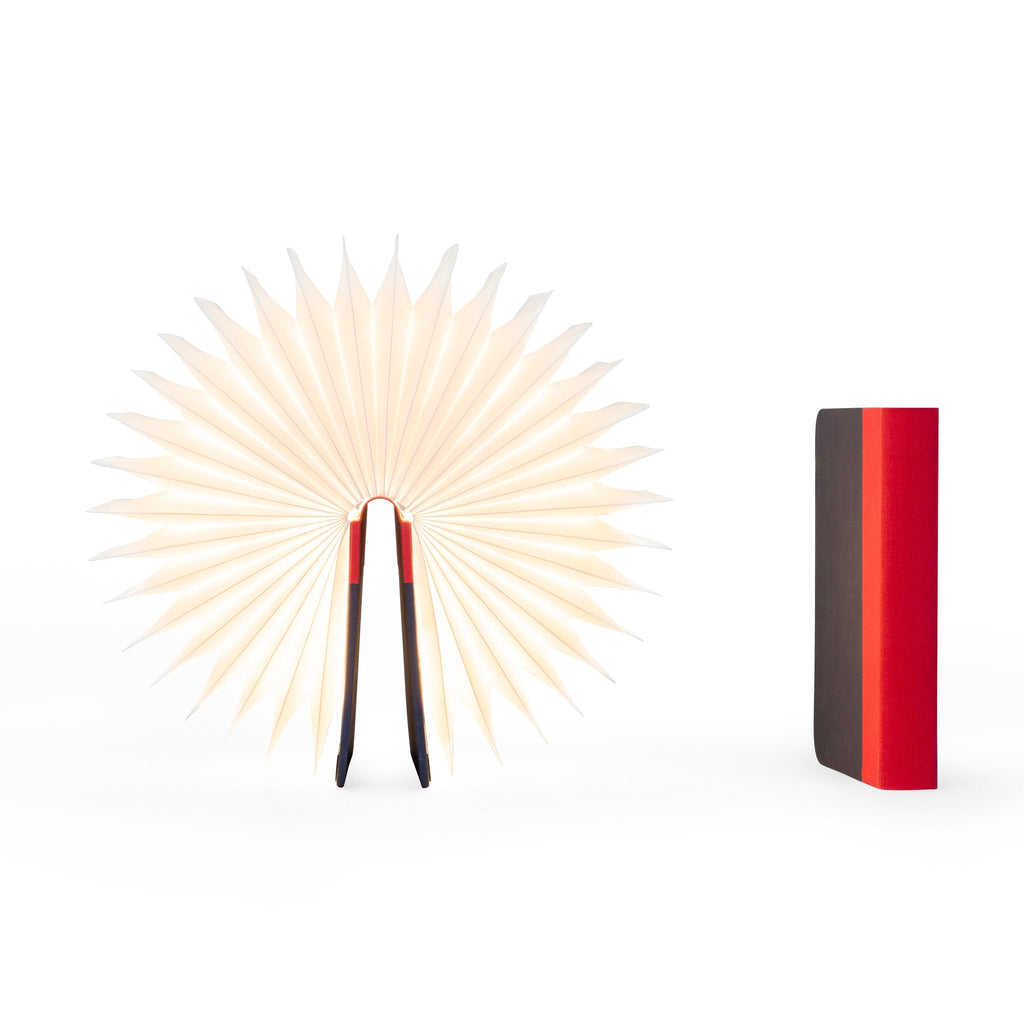 Lumio Book Lamp - Red/ Navy