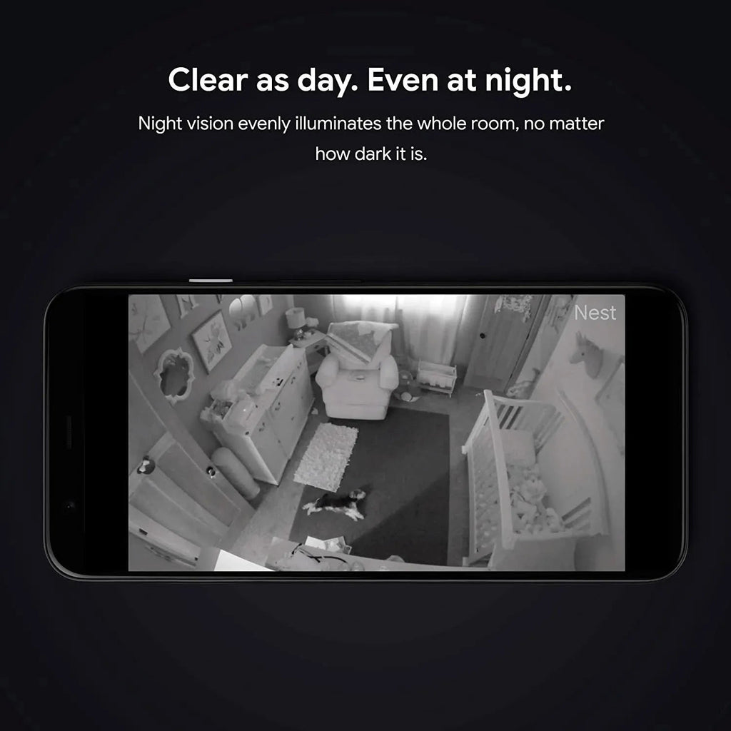 Google Nest Cam Indoor Wired Indoor Camera, For Home Security