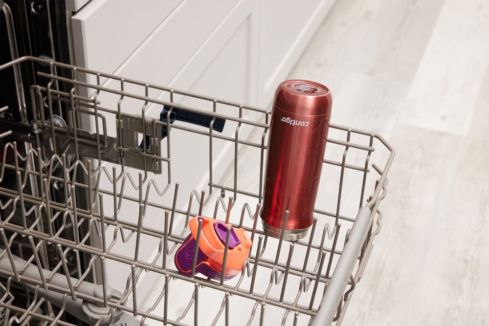 Contigo® Kids Casey Water Bottle with AUTOSEAL® Lid, 13oz - Coral with Grape