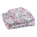 Better Homes & Gardens 300 Thread Count 100% Cotton Wrinkle Resistant Sheet Set, Twin Purple Floral