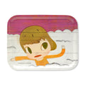 Yoshitomo Nara Birch Wood Tray - White/ Multi