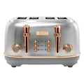 Haden Heritage 4-Slice Wide Slot Toaster ,Steel