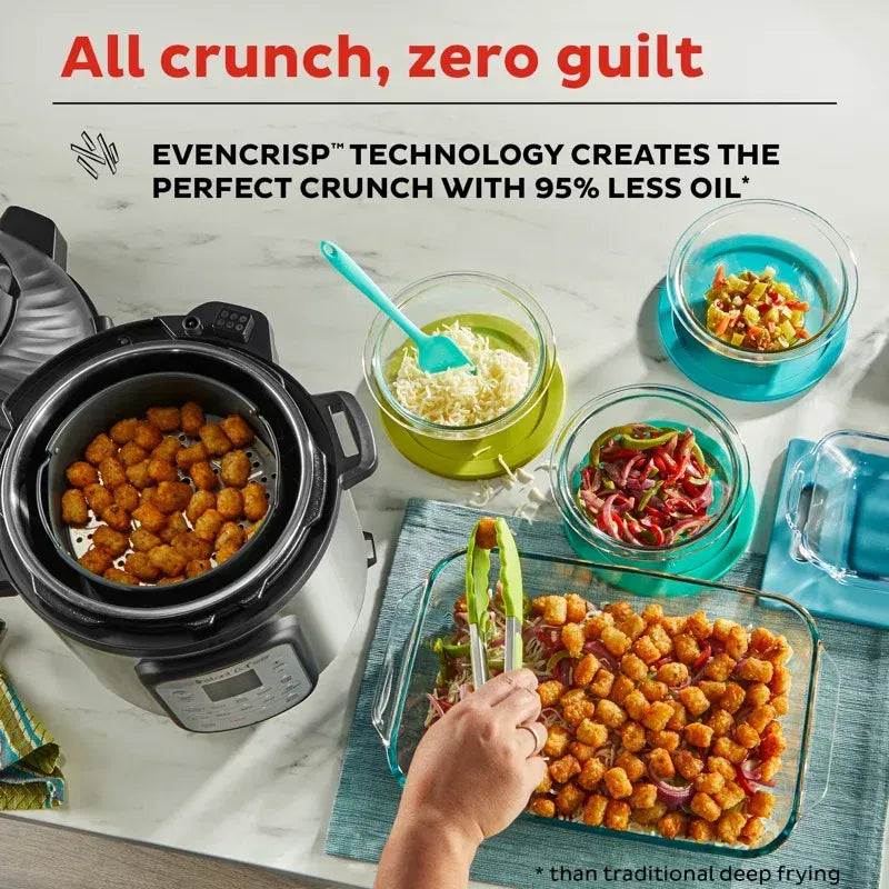 Instant Pot Duo Crisp 11 in 1 Air Fryer & Pressure Cooker, 8 Qt, Stainless Steel