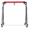 Garvee 1 Ton Adjustable Gantry Crane, 2200 lbs Capacity, Height Adjustable 96.5"-143.7", Portable Hoist for Factory, Construction, Warehouse, Auto Repair