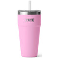 Yeti Rambler 26 oz Stackable Cup with Straw Lid - Power Pink