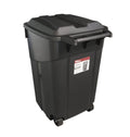 United Solutions 45 Gal Wheeled Trash Can with Attached Lid