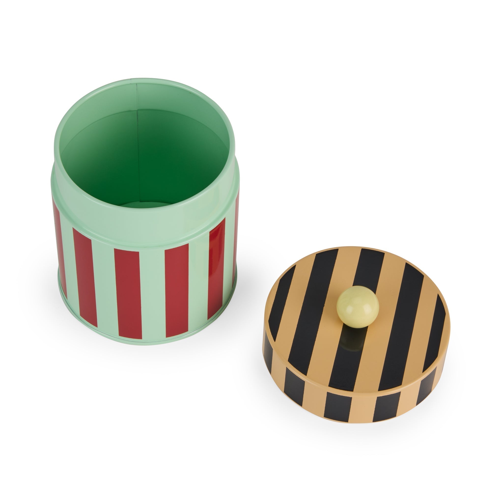 Dusen Dusen Striped Canister - Red/Blue