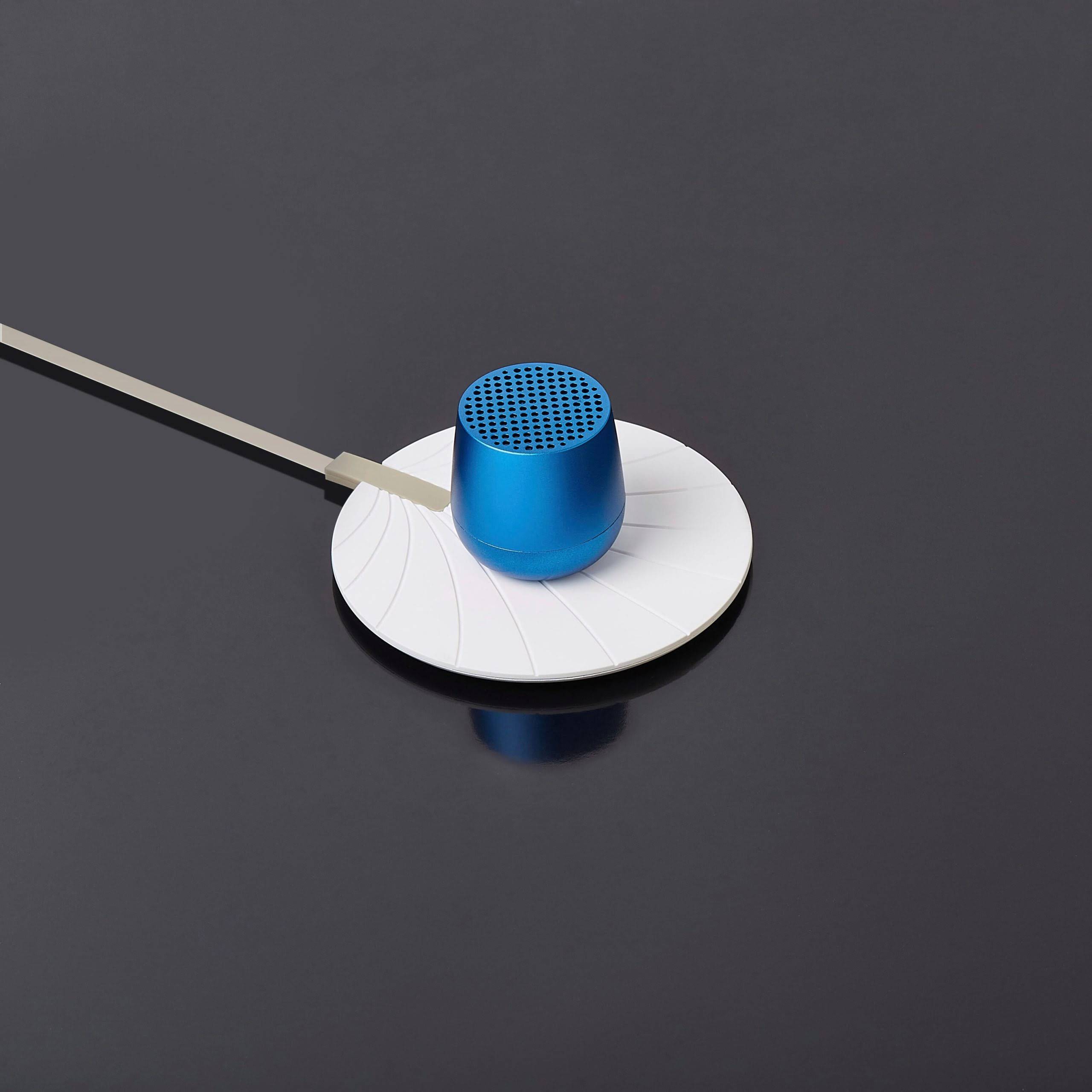 Lexon Mino+ Wireless Charging Speaker - Dark Blue