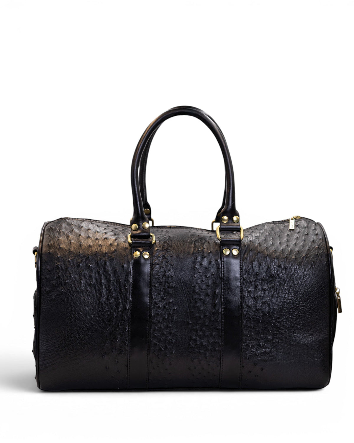 Onyx Ostrich Duffle Bag