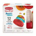 12 Piece Food Storage Set, Red