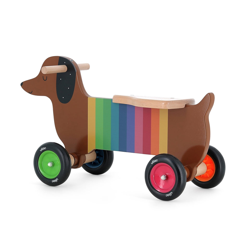 Vilac Dachshund Hot Dog Rider Toy