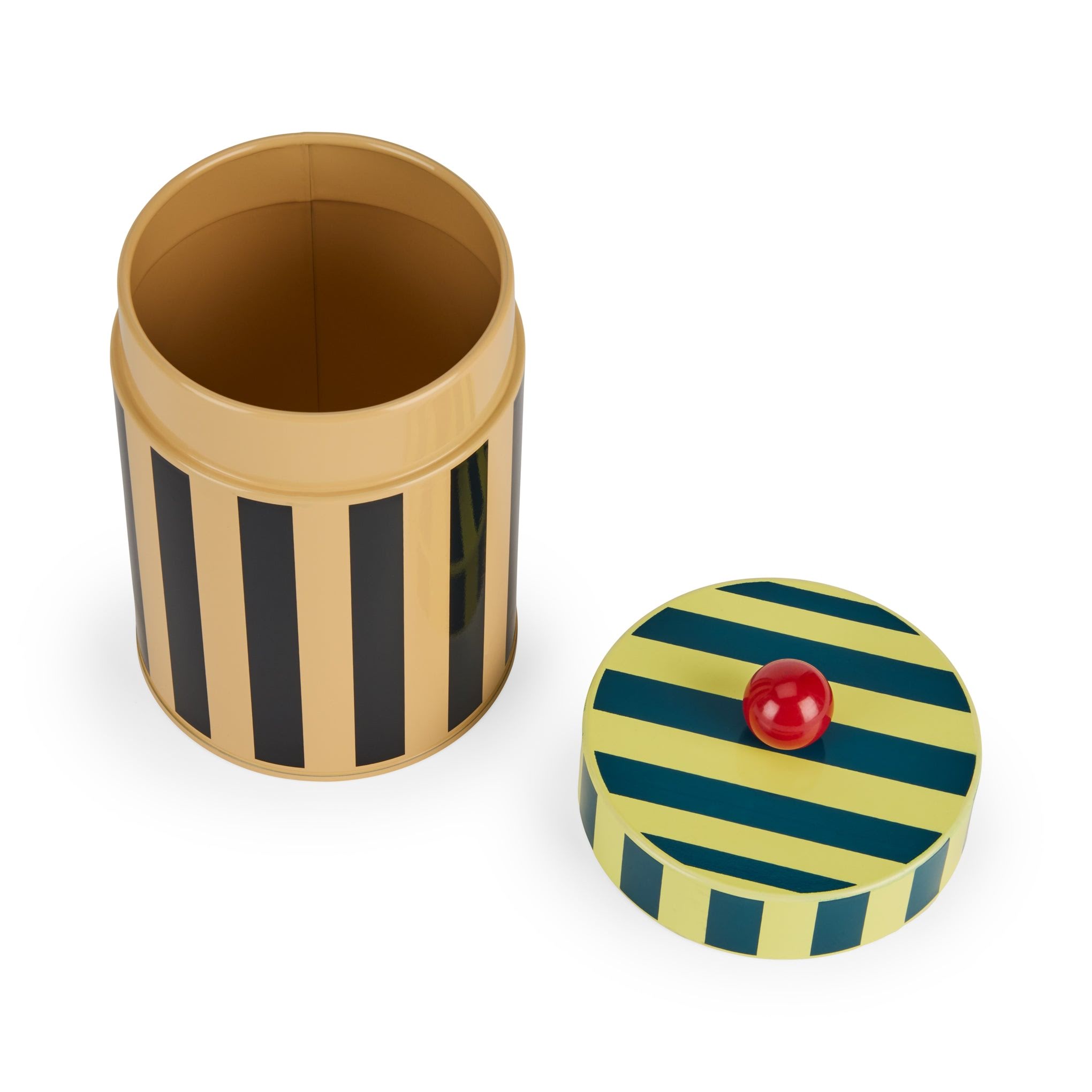 Dusen Dusen Striped Canister - Orange/ Black