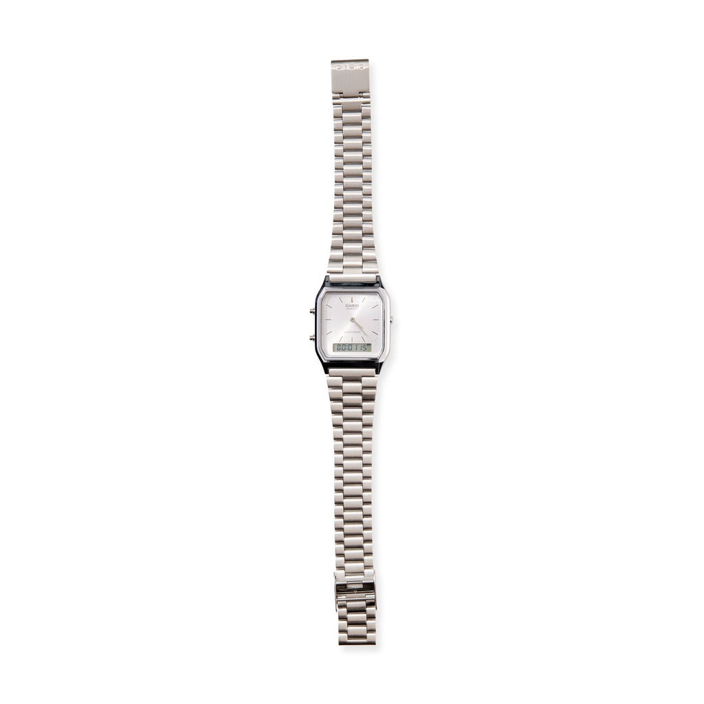 Casio AQ230 Analog Digital Watch - Silver
