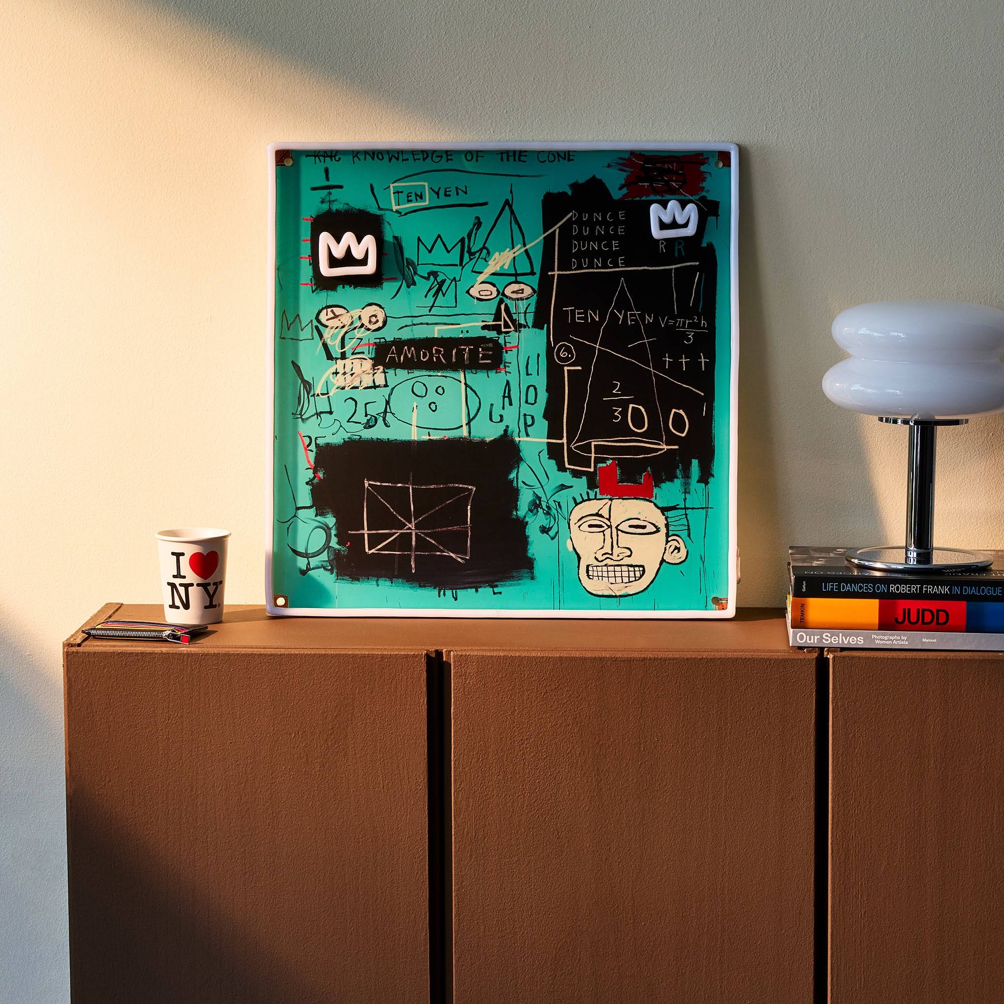 Yellowpop Jean-Michel Basquiat Equals Pi Neon Sign