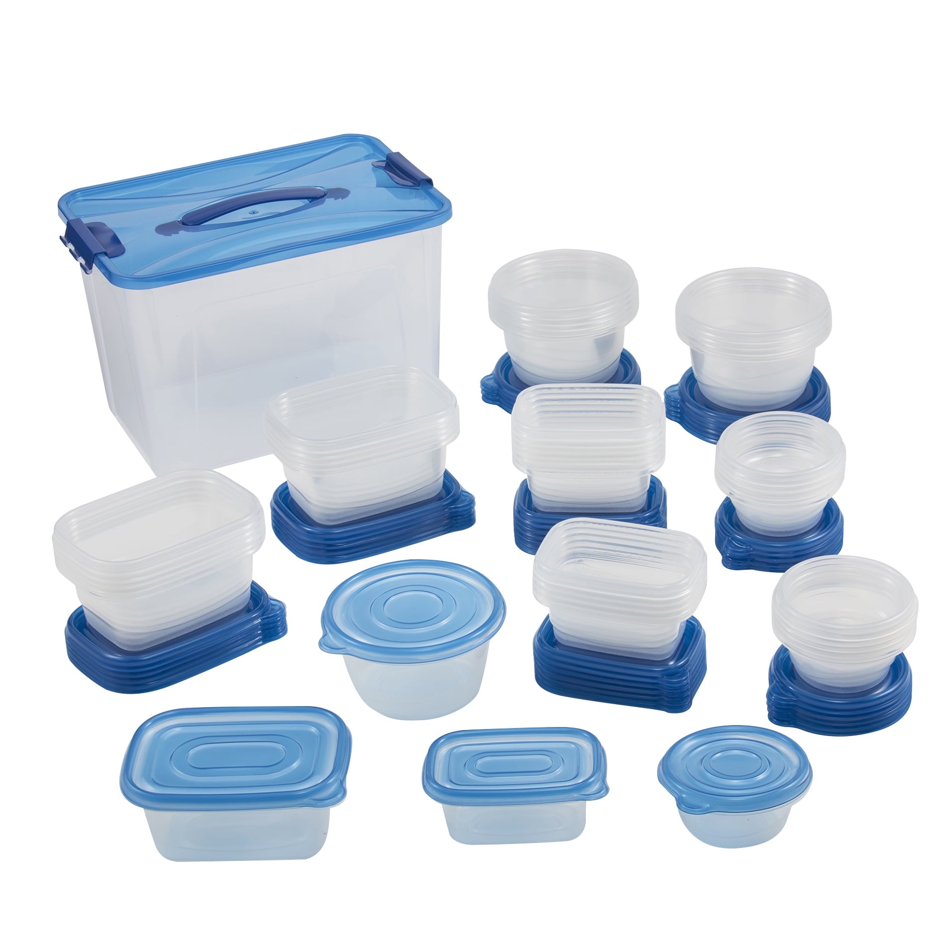 92pc Plastic Food Storage Container set, Ideal Use for Refrigeration Storage and Organization,...