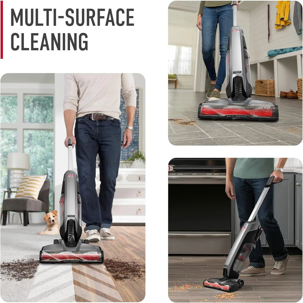 Hoover ONEPWR Evolve Pet Cordless Small Upright Vacuum Cleaner Lightweight Stick Vac For Carpet and Hard Floor BH53422V Black