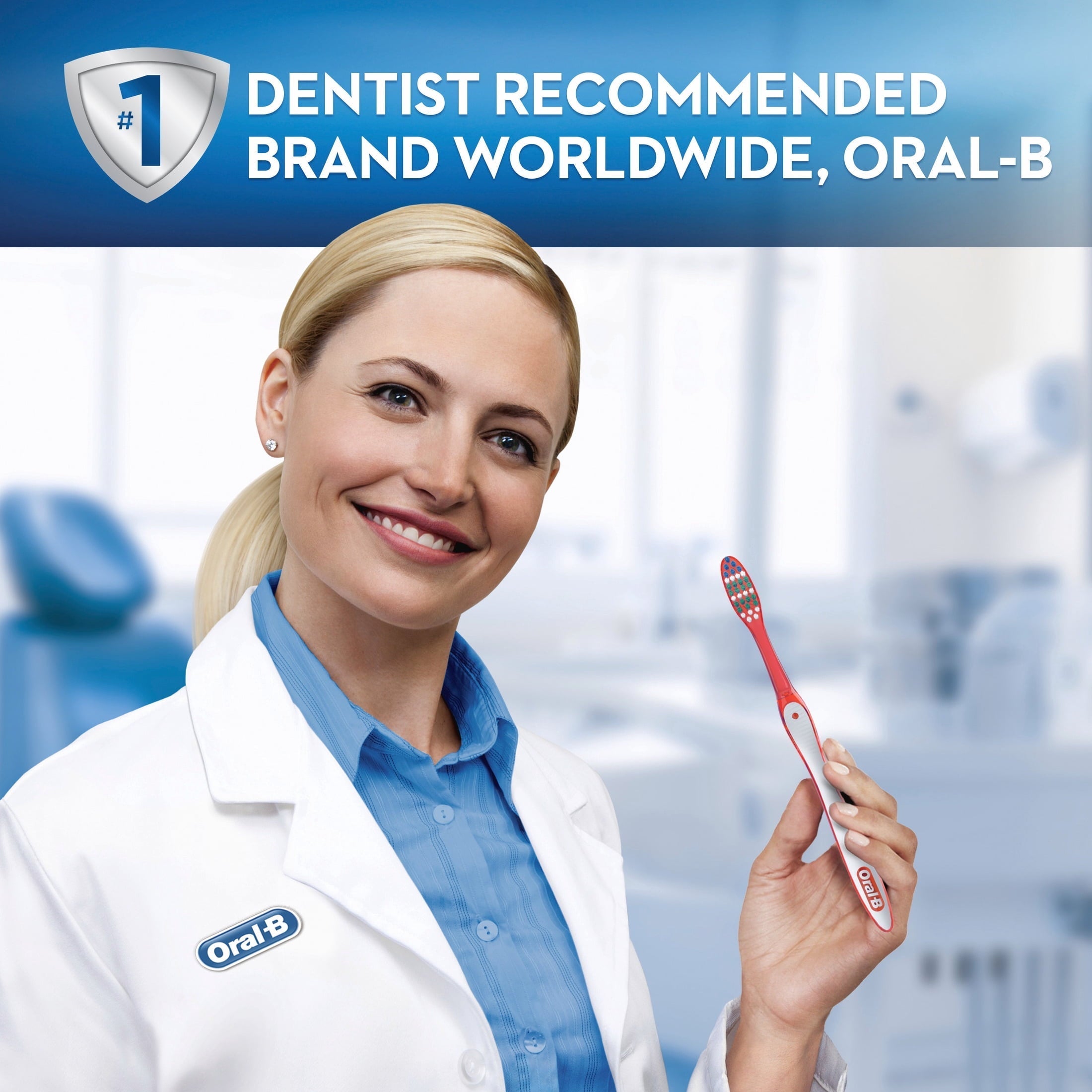 (2 pack)  Toothbrush Pack, Essential Clean Manual Toothbrushes, Medium Bristles, 6 Count
