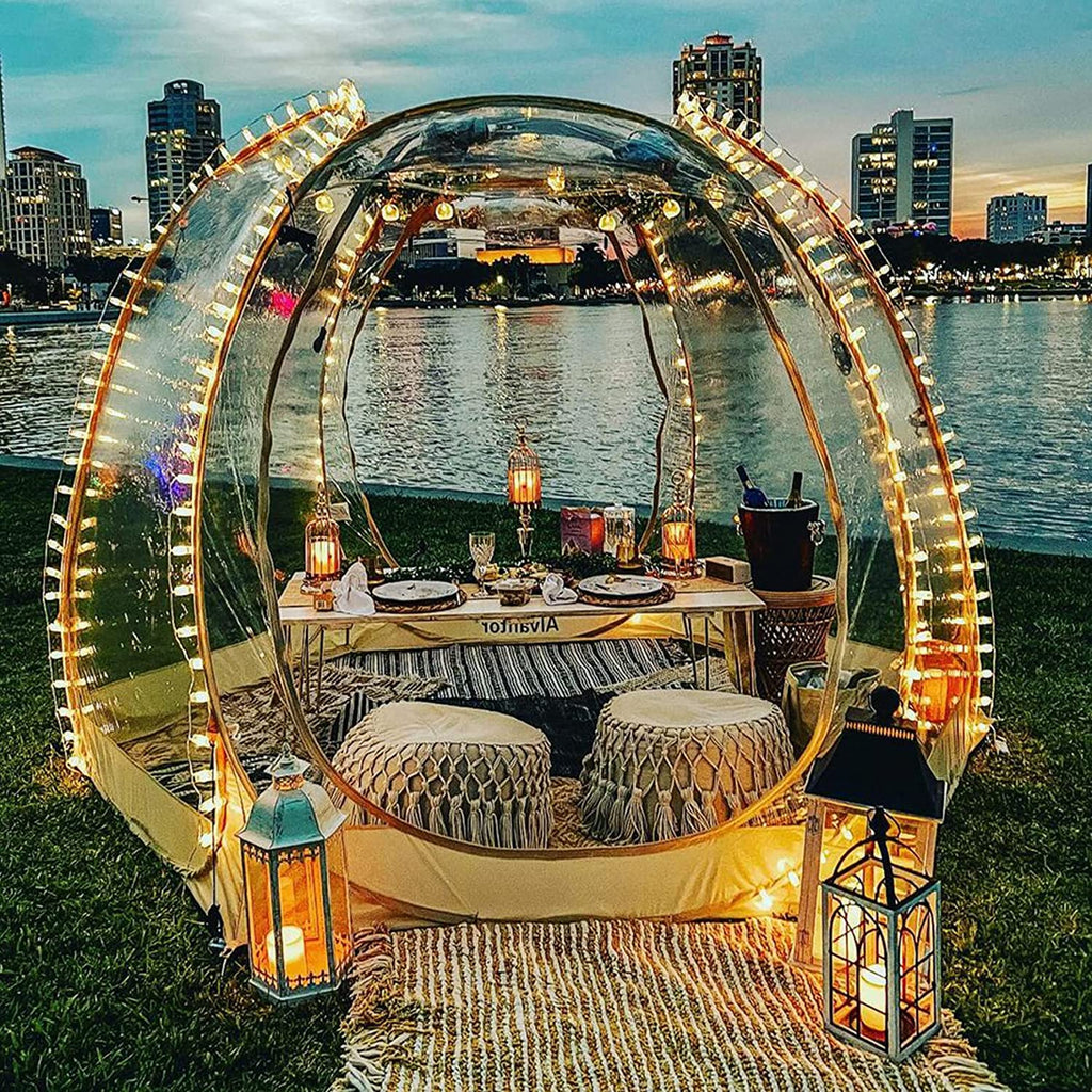 Alvantor Bubble Tent Pop Up Gazebo, 8-10 Person Igloo Dome Garden Patio Canopy Shelter