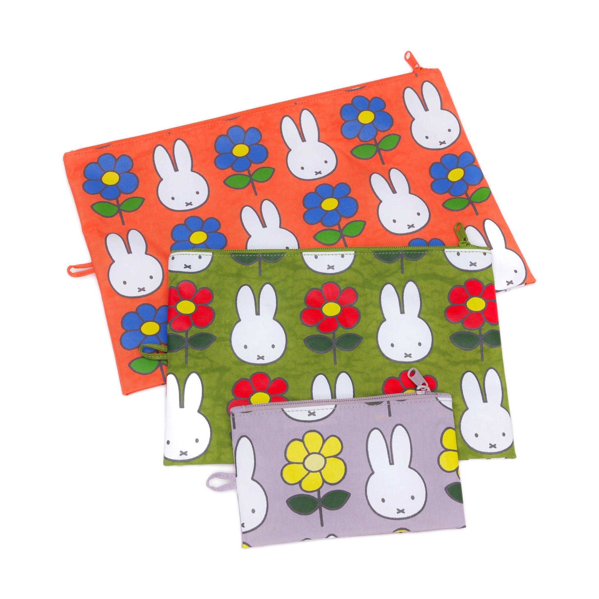 Miffy Baggu Recycled Nylon Go Pouches - Set of 3