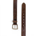 Tooled/Weave Espresso Belt