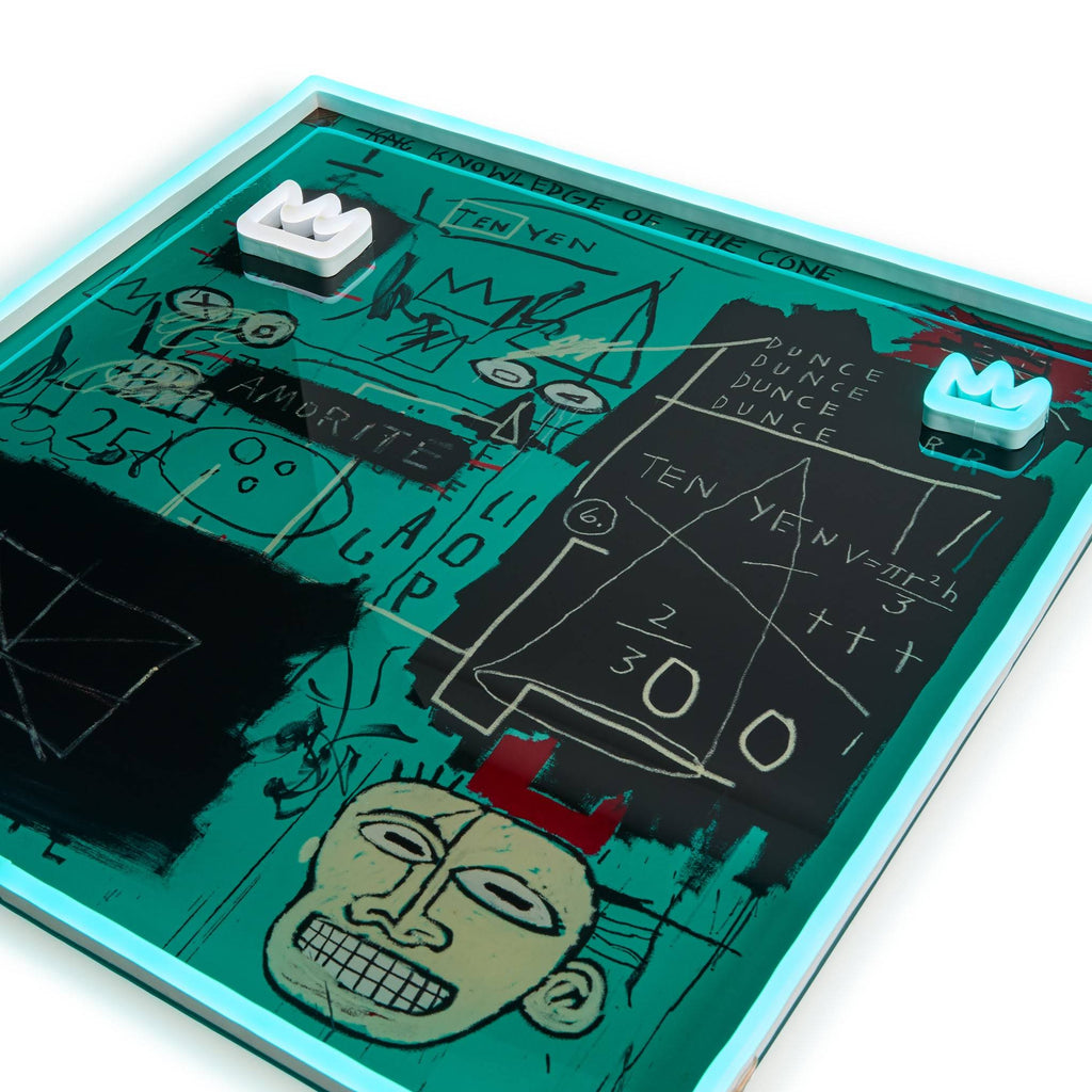 Yellowpop Jean-Michel Basquiat Equals Pi Neon Sign