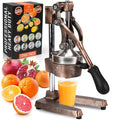 Zulay Kitchen Cast Iron Orange Juice Squeezer Heavy Duty, Easy to Clean, Professional Citrus Juicer Durable Stainless Steel Lemon Squeezer Sturdy Manual Citrus Press & Orange Squeezer (Copper): Home & Kitchen