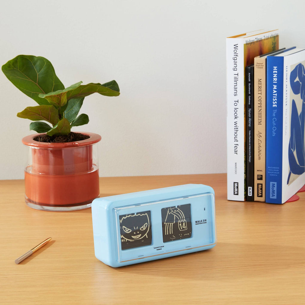 Yoshitomo Nara Walk On Flip Clock - Blue