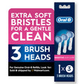 Toothbrush, Sensitive Gum Care Replacement Electric Toothbrush Head, 3 Count