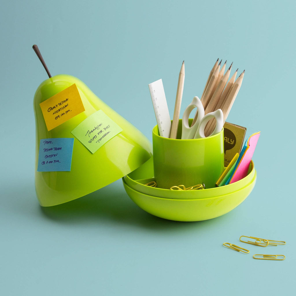 Pear Pod Multifunctional Desktop Organizer - Green
