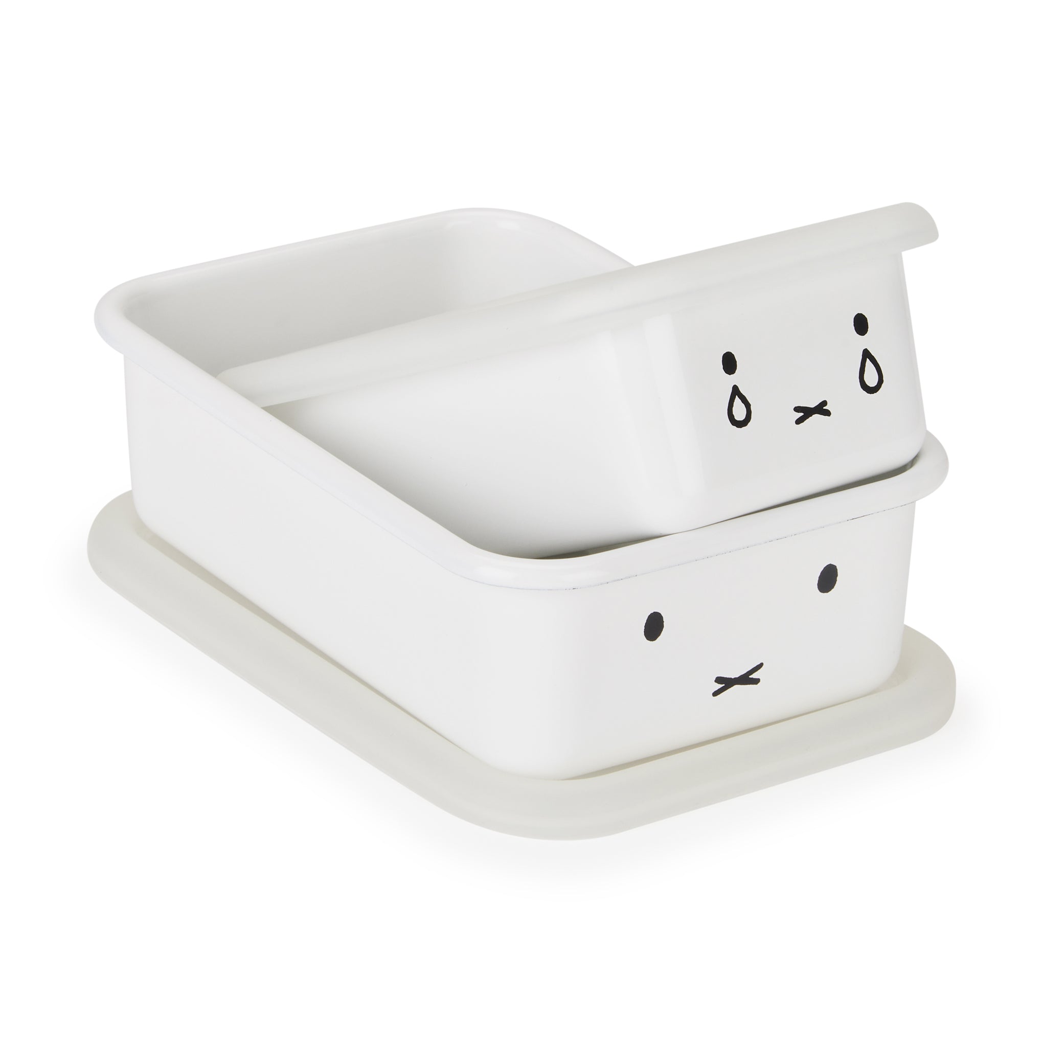 Miffy Enamel Baking Pan with Lid - Set of 2