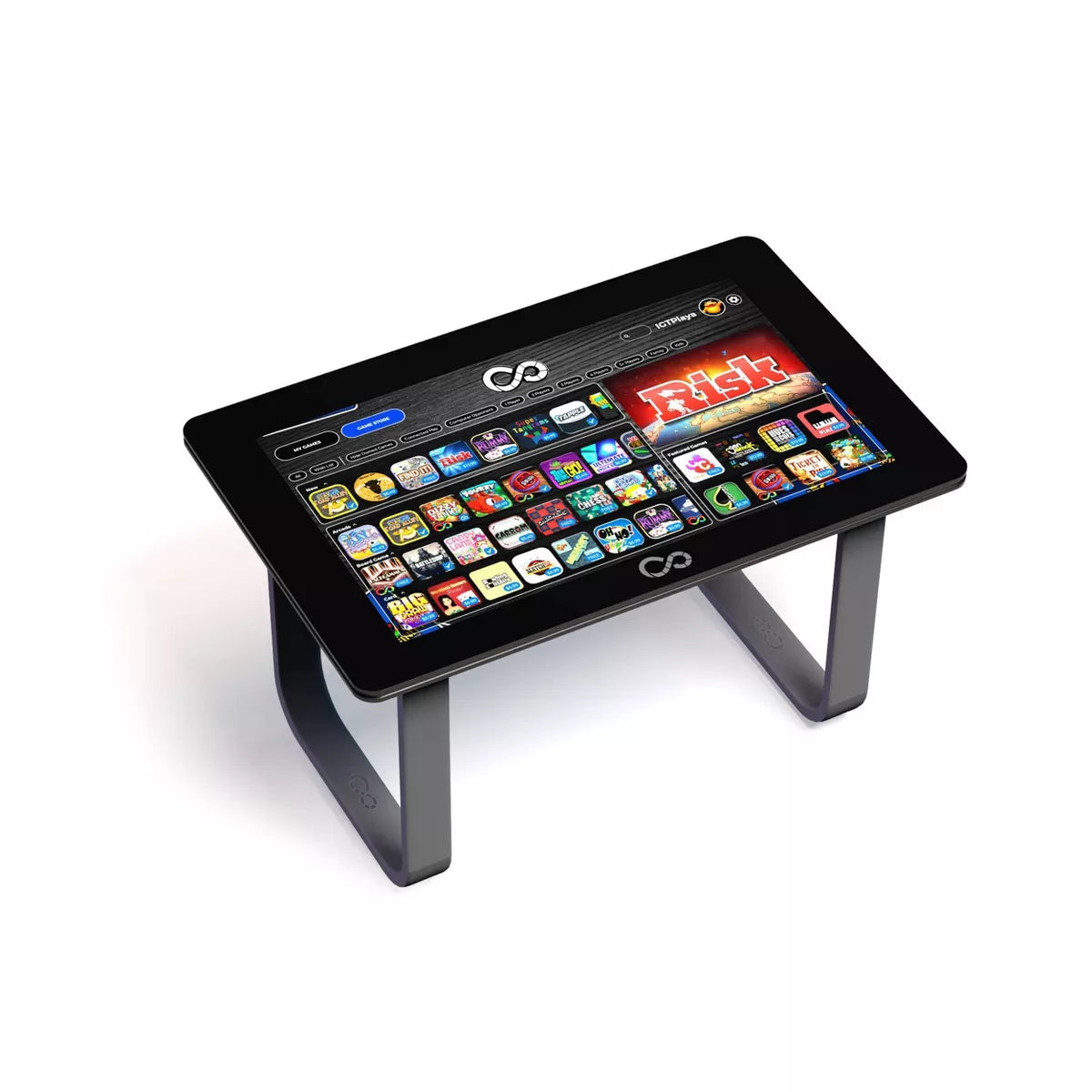 Arcade1Up Infinity Game Table - 50 Games, Tactile Feedback, High-Resolution Screen, Social Play, Convertible Tabletop