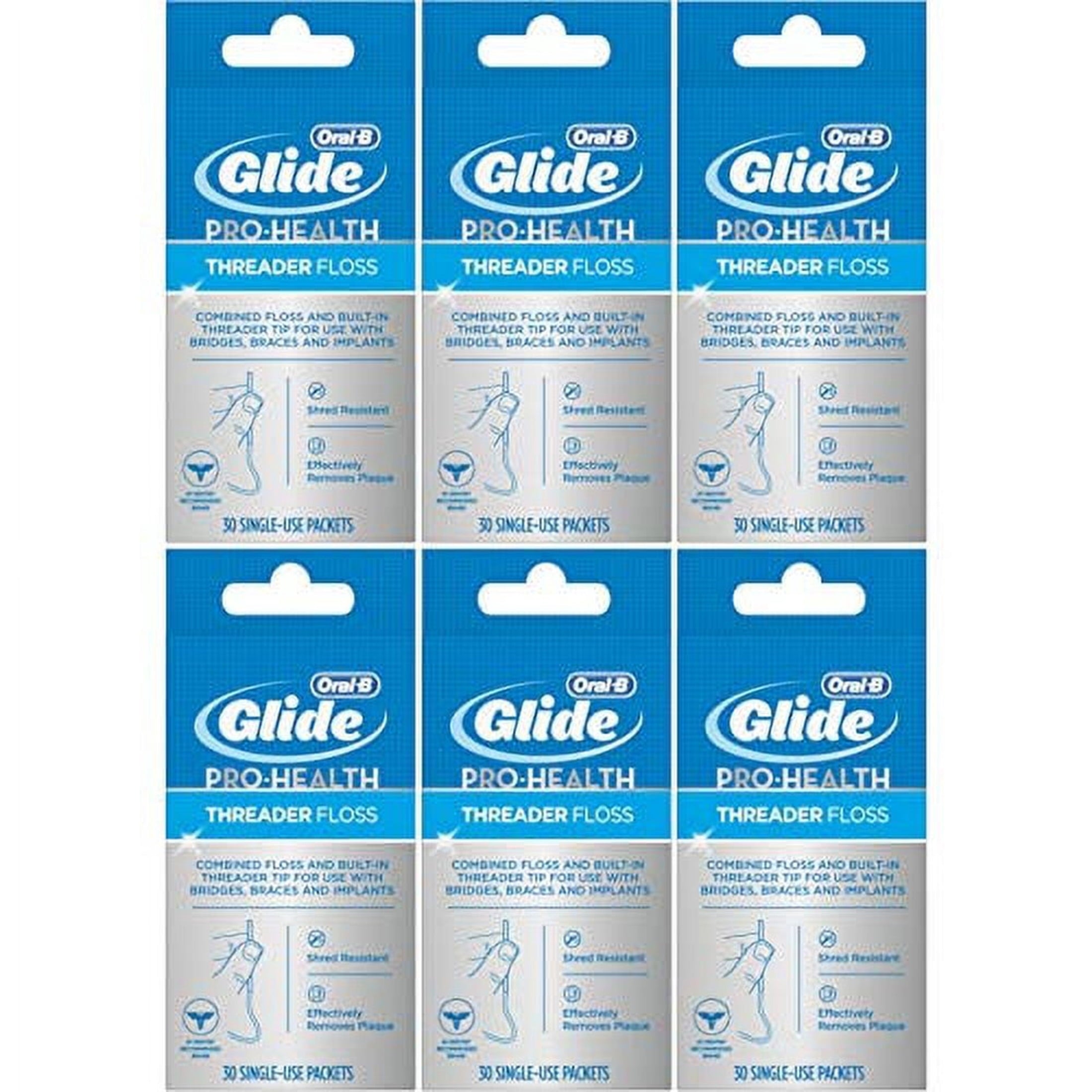 Floss, Glide Pro-Health Dental Floss Threader for Braces and Dental Work, 30 Count