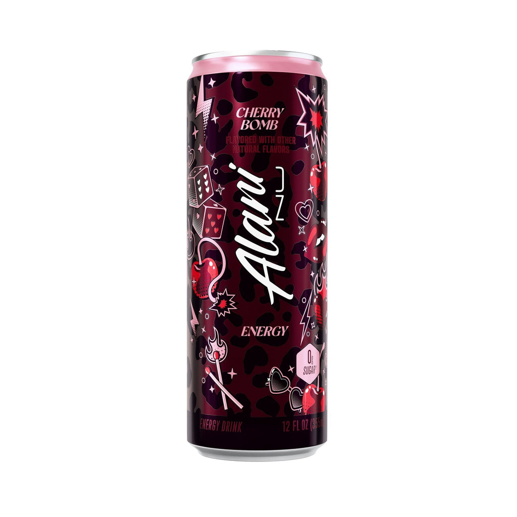 Energy Drink, Cherry Bomb Flavor, 12 fl oz Cans, Pack of 6