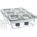 Party Dimensions 24 Piece Party Serving Kit Includes Chafing Kits and Serving Utensils for All Types of Parties and Events Disposable Party Set