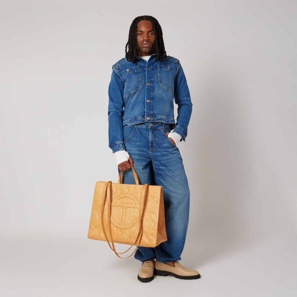 Telfar Tyvek Shopping Bag - Brown