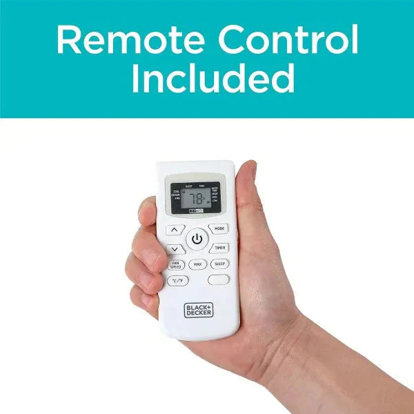 14,000 BTU Portable Air Conditioner with Heat and Remote Control, White