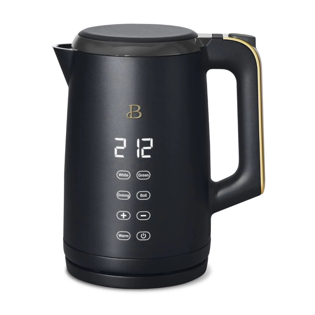 Beautiful 1.7 Liter One Touch Electric Kettle Black Sesame by Drew Barrymore
