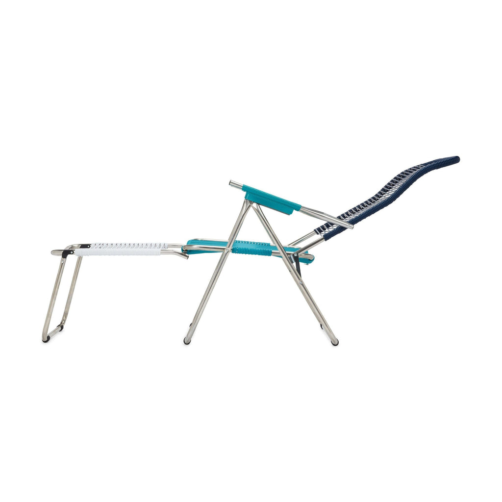 Spaghetti Outdoor Lounge Chair - Blue/ Turquoise/ White