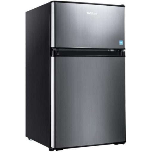 Brand 3.1 Cu.Ft Mini Fridge with Freezer, Energy Efficient, LED Light, 2-Door Compact Refrigerator