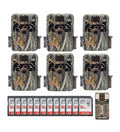 Browning Dark Ops Extreme Trail Camera Bundle, 16MP, HD Video, Camouflage, 6-Pack with 16GB SD Cards