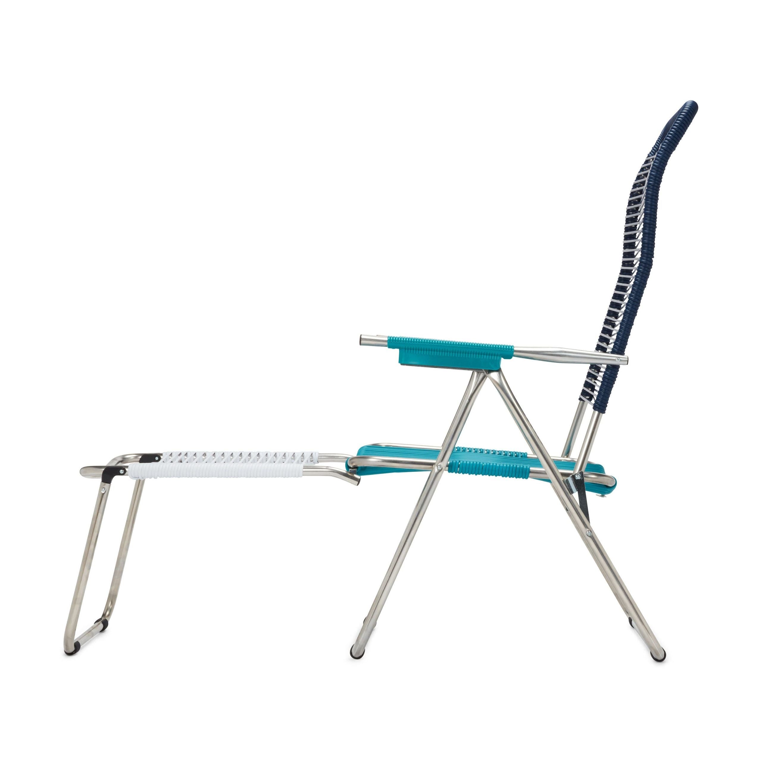 Spaghetti Outdoor Lounge Chair - Blue/ Turquoise/ White
