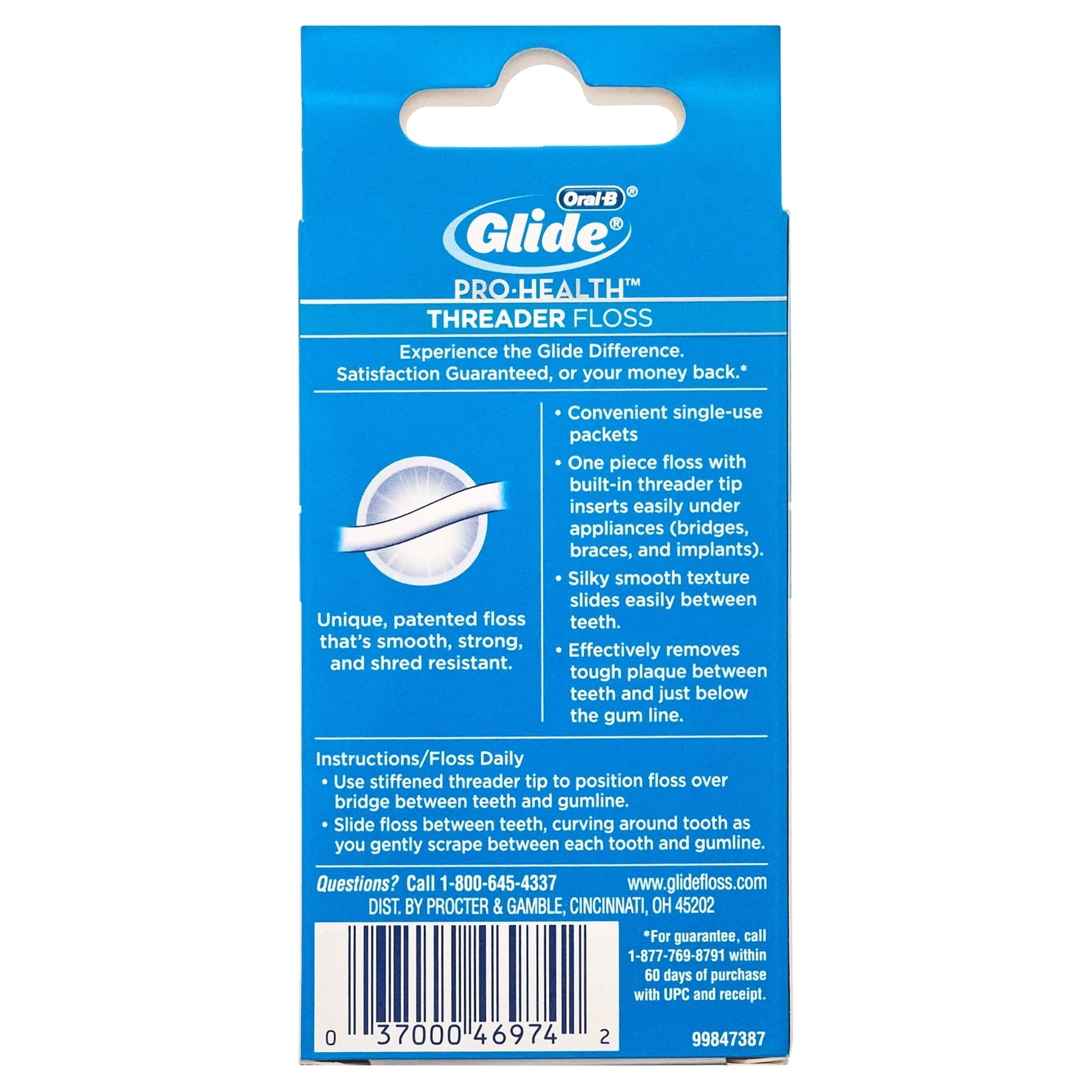 Floss, Glide Pro-Health Dental Floss Threader for Braces and Dental Work, 30 Count